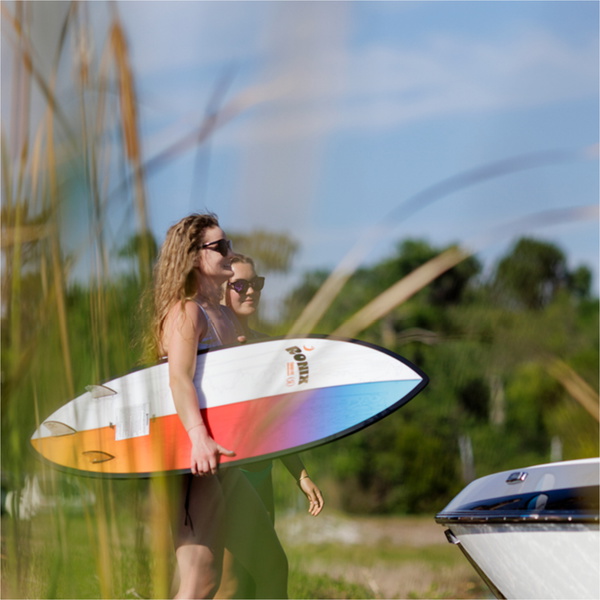 2025 Ronix Skimmer Wakesurf Board R25-WS-SC-S - Skyscape Blue /... Red
